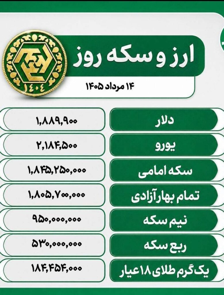 قیمت طلا، سکه و ارز در ۱۴ مرداد ۱۴۰۵؛ نوسانات بازار تحت تأثیر چه عواملی بود؟